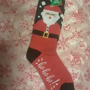 NWT Holiday Santa Claus Socks